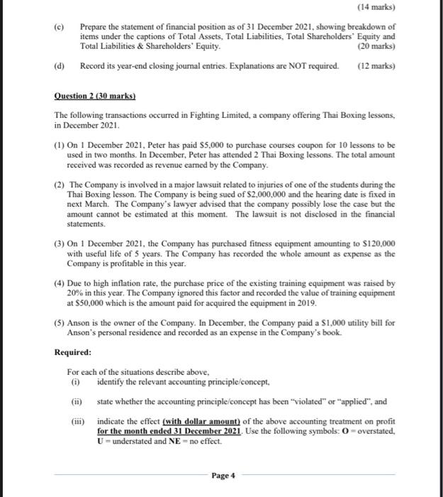 of properties in Hong Kong. Two types of revenue accounts are opened.