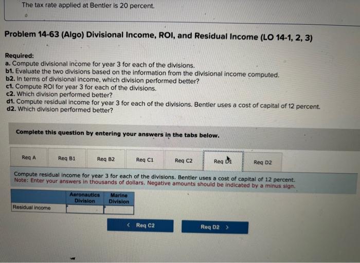 divisional income and beginning-of-year assets. Divisional income includes allocated corporate overhead. For