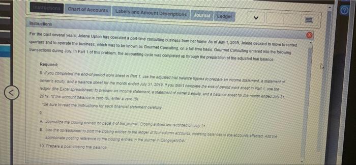 headuste 2019. Expenses For the Month Ended July 31, 2019 July 31,