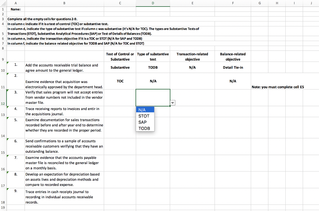 E F G H 1 j K Balance-related objective Detail Tie-in N/A