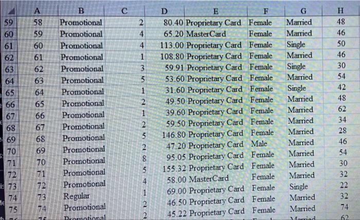 was running are contained in the file PelicanStores. Table 3.13 shows a