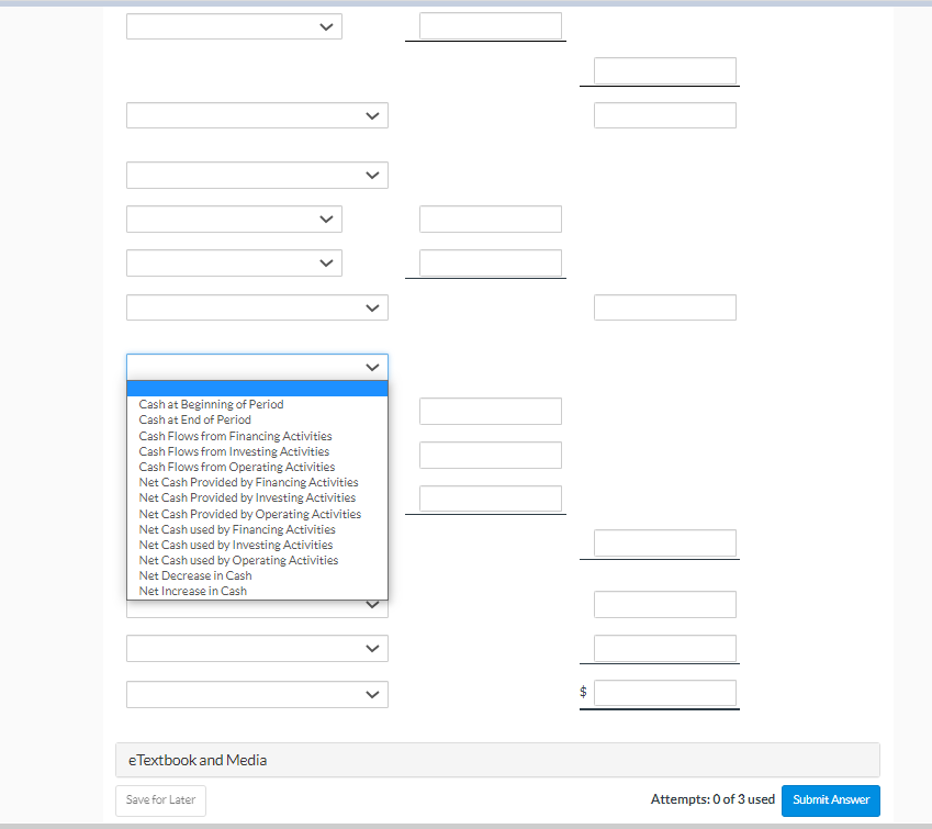 of 5 /10 Cash at Beginning of Period Cashat End of Period