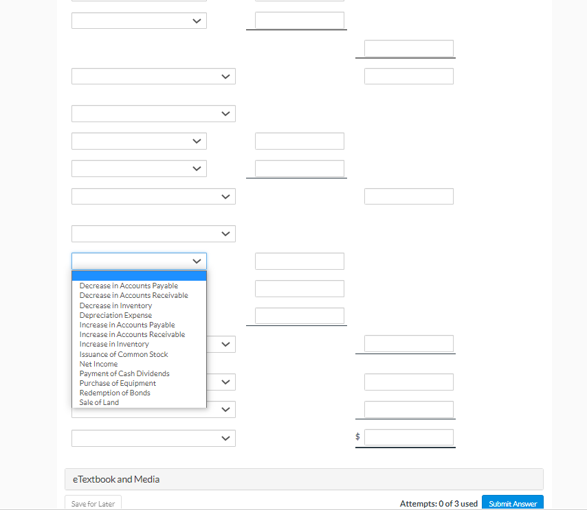 from Operating Activities Net Cash Provided by Financing Activities Net Cash Provided