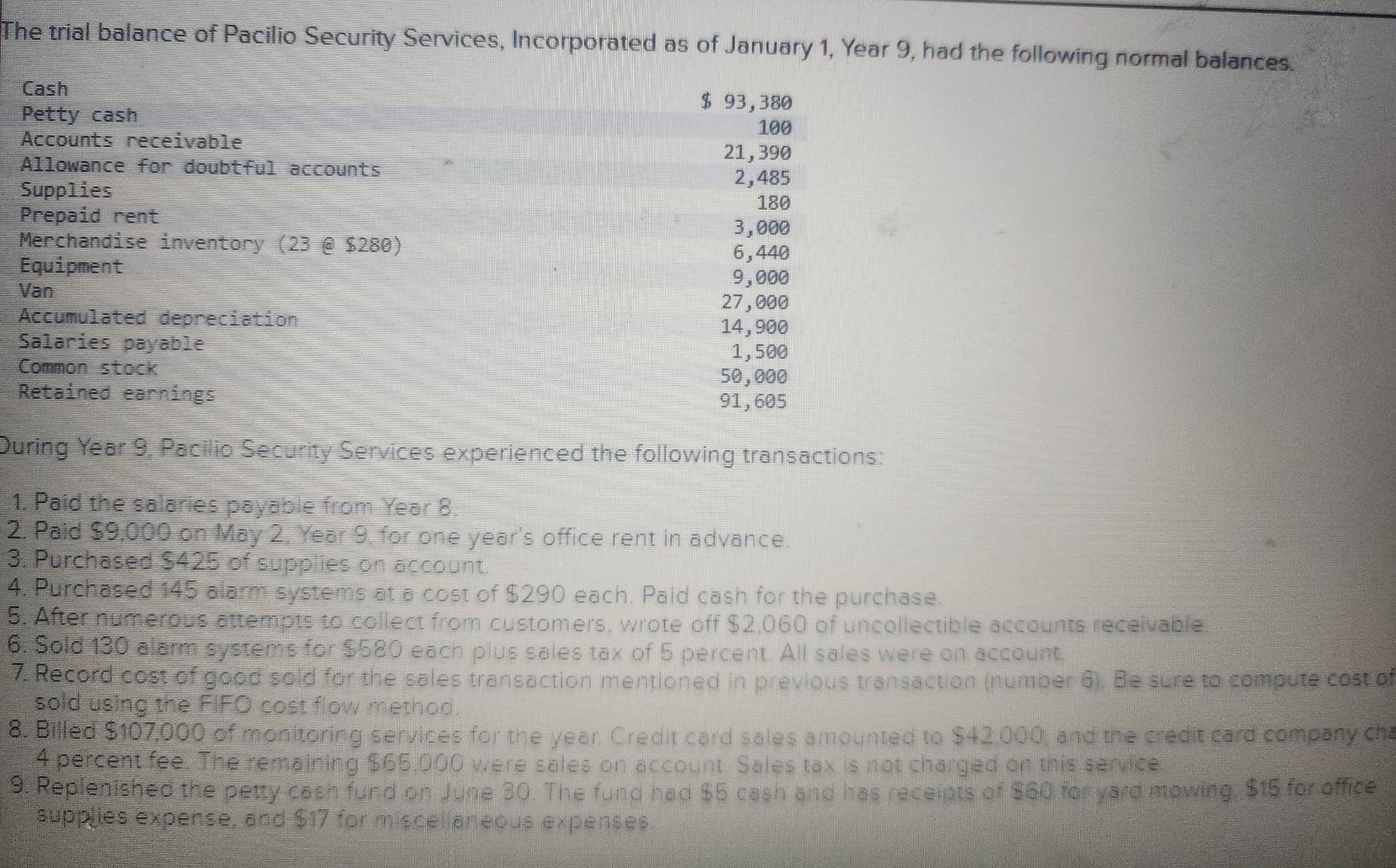 stockholders equity, statenent of cash flows ,and balance sheet 10. Collected the