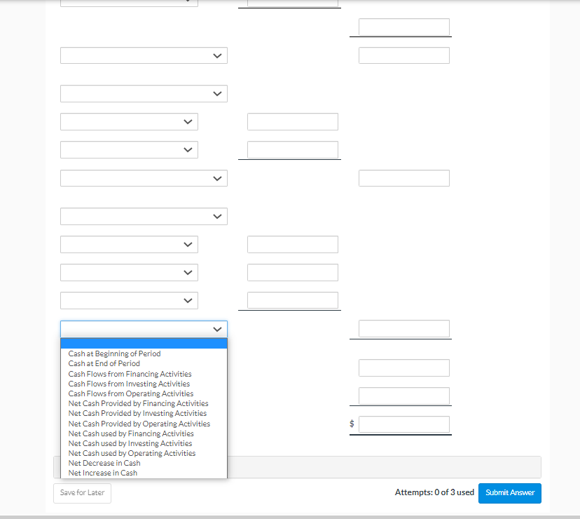 by Operating Activities Net Decrease in Cash Net Increase in Cash Question