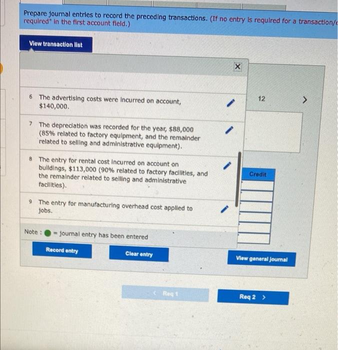 Sea oll fields. The company uses a job-order costing system that applies