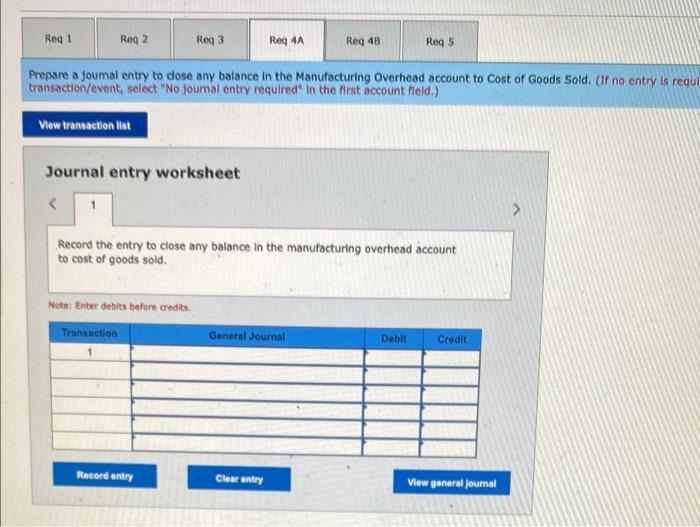 direct materials) $205,000, c. Ulty bills incurred on account, $63,000 (90% related