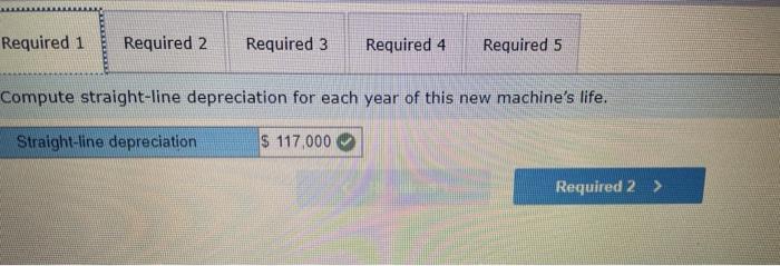 company needs to buy a new machine at a $491,000 cost with