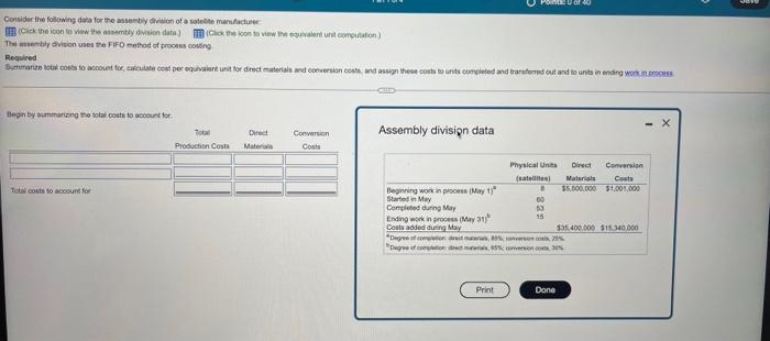 need help pls meed help pls GO Consider the following data for