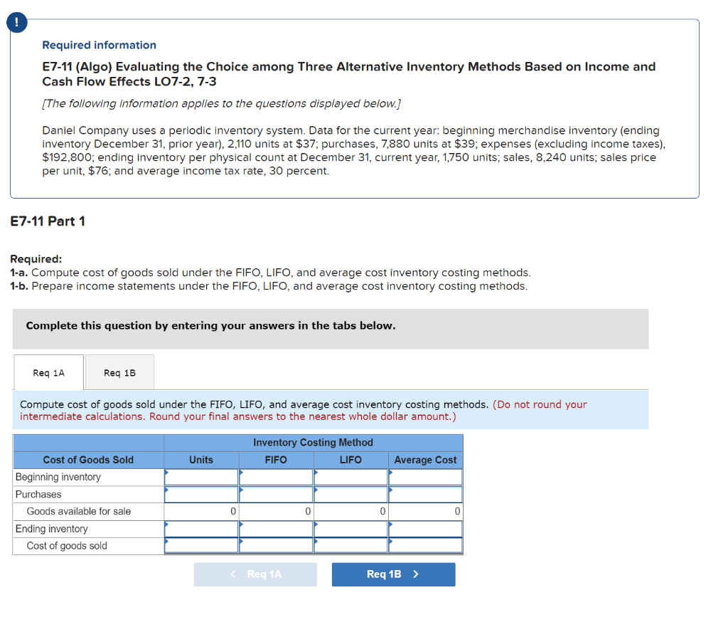 the income statement for each of the following independent cases: Cases Sales