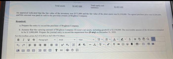 Question 12 4.5 points On August 31, 2020, Southampton Co. acquired all