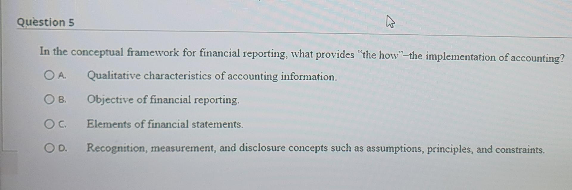 solve fast plzzzz 5 Question 5 In the conceptual framework for