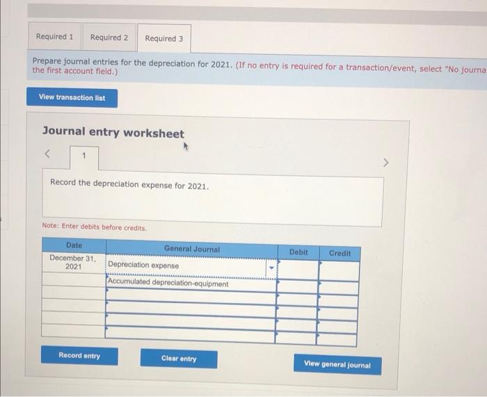 uses the straight-line depreciation method for all manufacturing equipment On January 4,