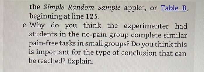 of pain. Will sharing painful experiences in a small group lead to