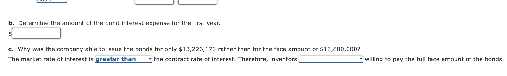 first day of its fiscal year, Chin Company issued $13,800,000 of 5-year,
