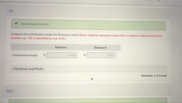 your work thanks. Brislin Company has four operating divisions. During the first