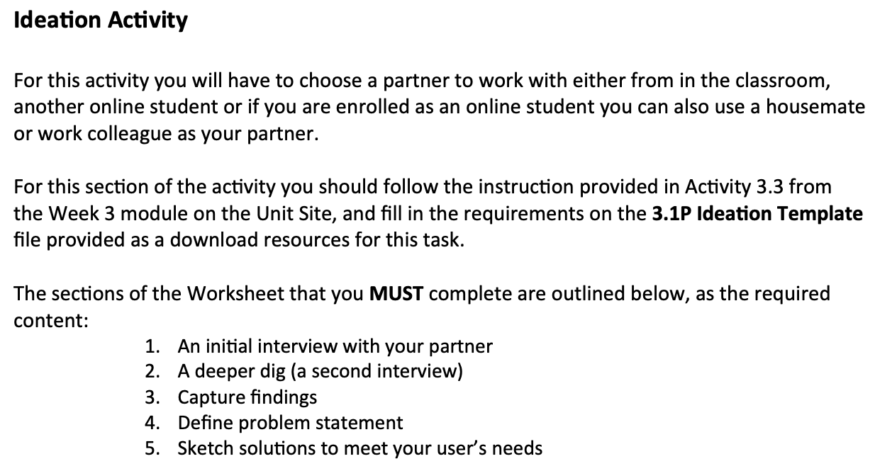 Please help me answer these questions provided below Ideation Activity For this