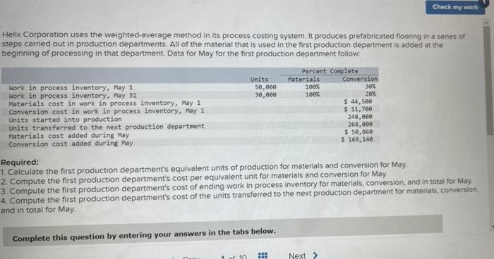 clear and organized answer please, do the 4 requirements. Check my work