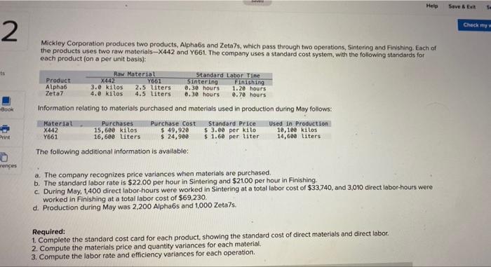 Hw 10 Q2: answer req 1-3 Help Save & EX 5! Chechem