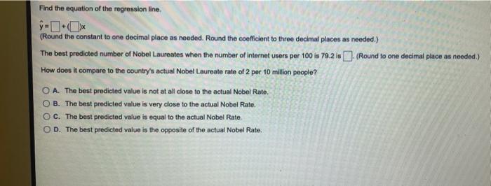 variable. Find the best predicted nobel laureate rate for a country that
