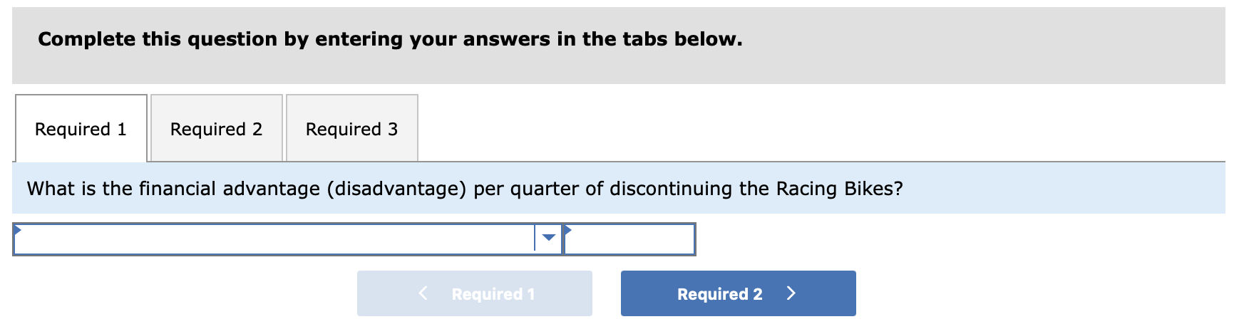 complete would be helpful! The Regal Cycle Company manufactures three types of