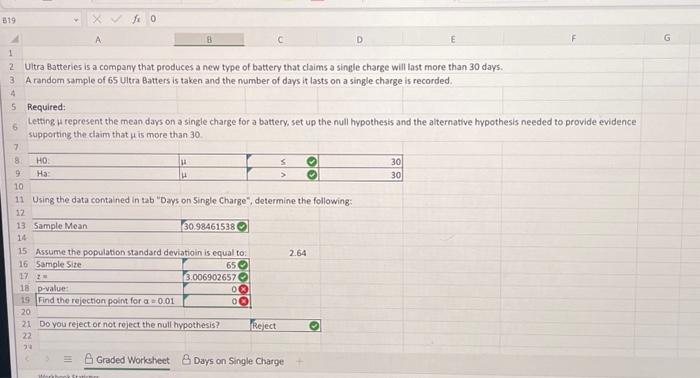 Help with p value and rejection point formula pleaseeee. Thankss!! Required: Letting