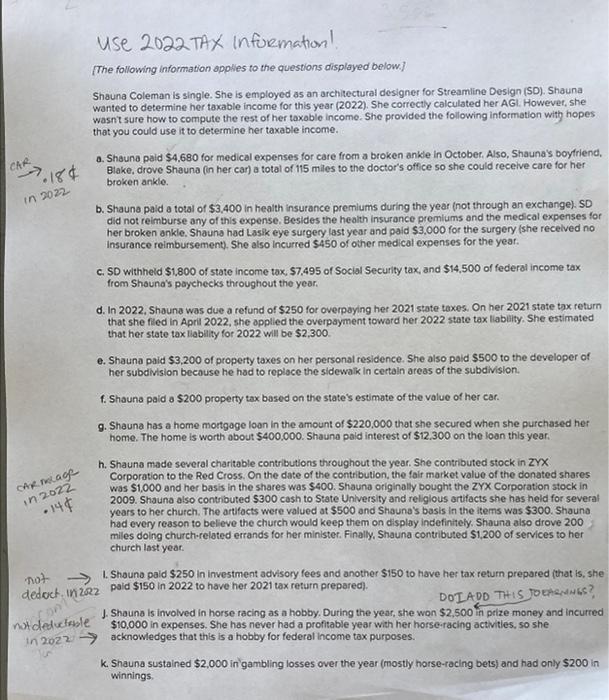 this is from 2022. some personal deduction laws changed so all the