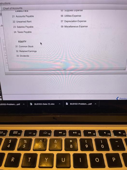 12 months Journalize the casting entry required for named rent on December