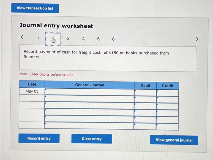 Books has the following transactions during May. May 2 Purchases books on