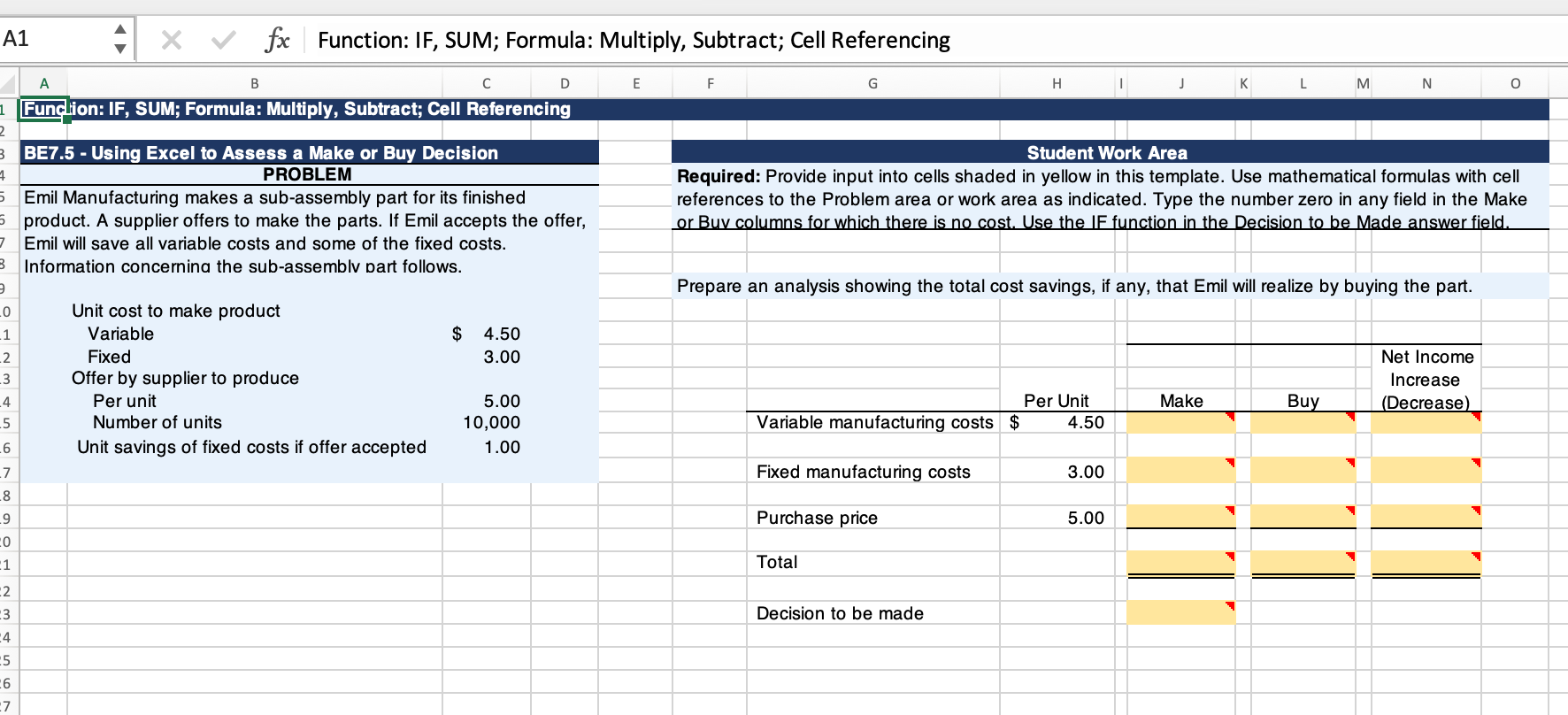 What formulas should be used and when should they be used?