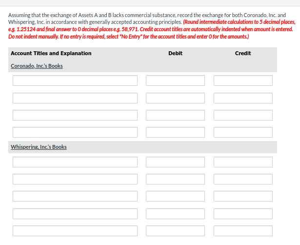 and Whispering' is referred to as a Asset B The following facts