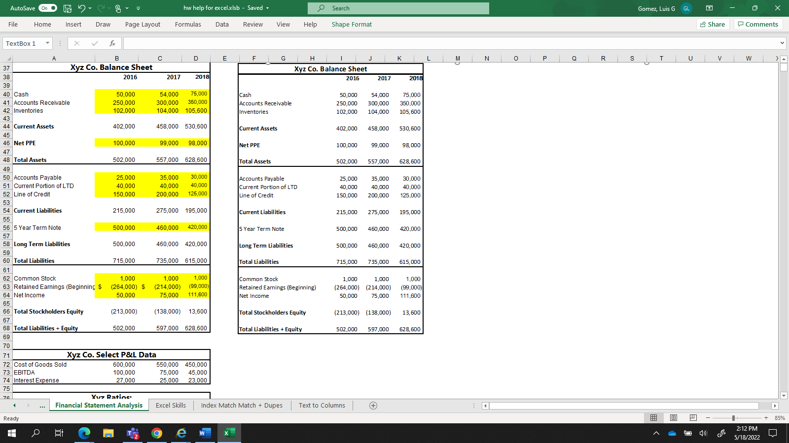 hey so im trying to figure out this problem, the yellow sections