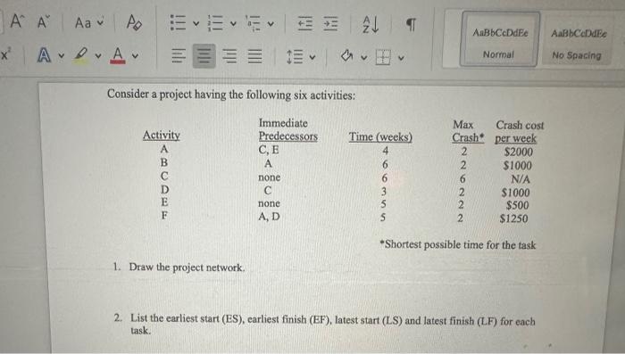 please help me find the answer for question 1 and 2 Consider