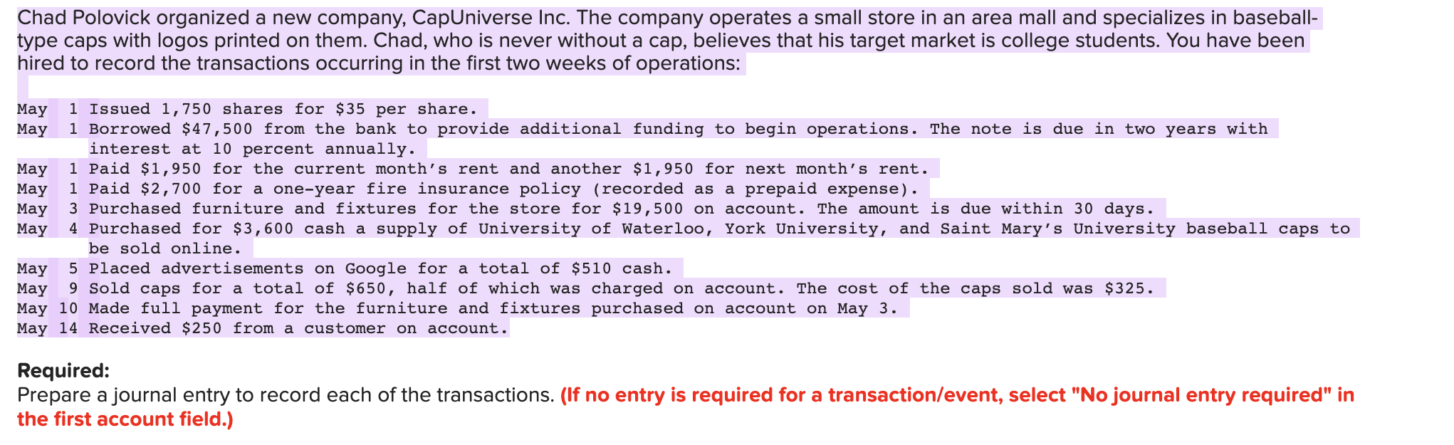 2- Record amount borrowed signing long term notes. 3 Record payment of