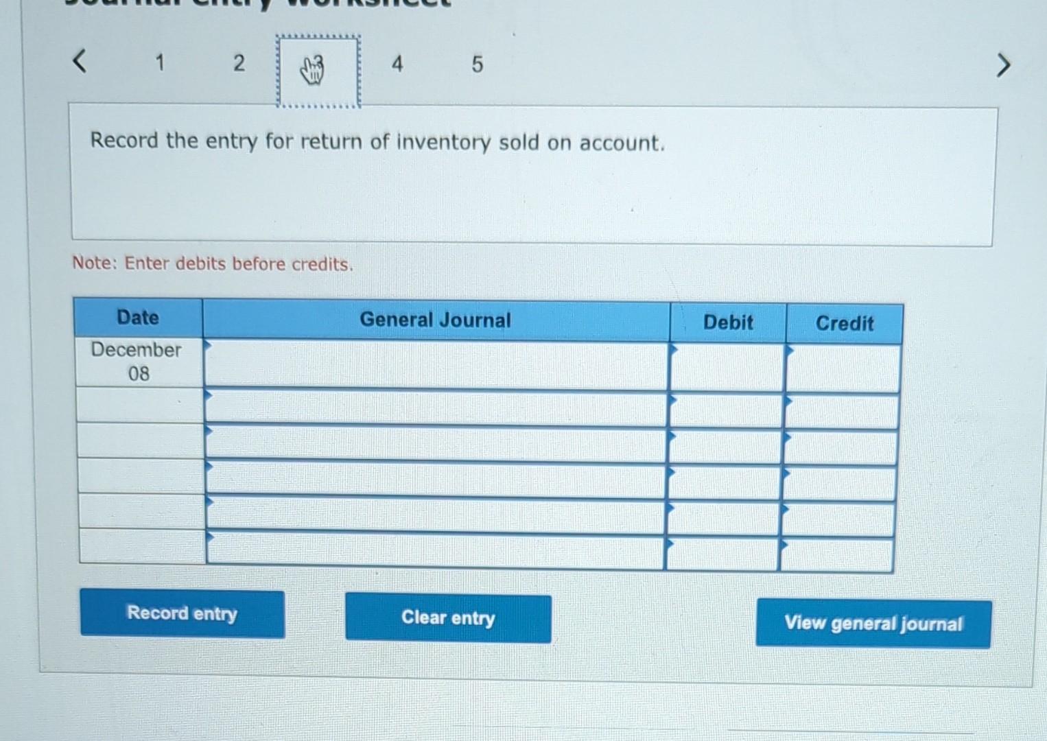 gross method of recording sales discounts. - December 3 - Vogel Corporation