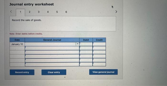 for the Exercises 3-7 below. (Algo) [The following information applies to the