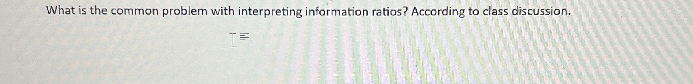  What is the common problem with interpreting information ratios? According to