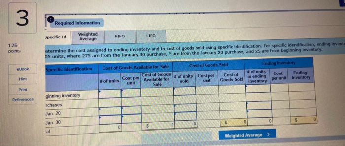 the Exercises below. [The following information applies to the questions displayed below.]