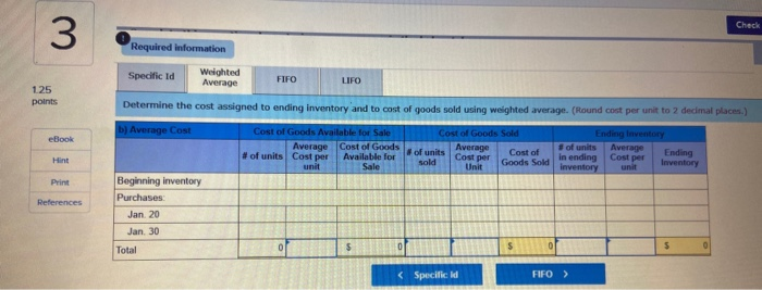 Laker Company reported the following January purchases and sales data for its