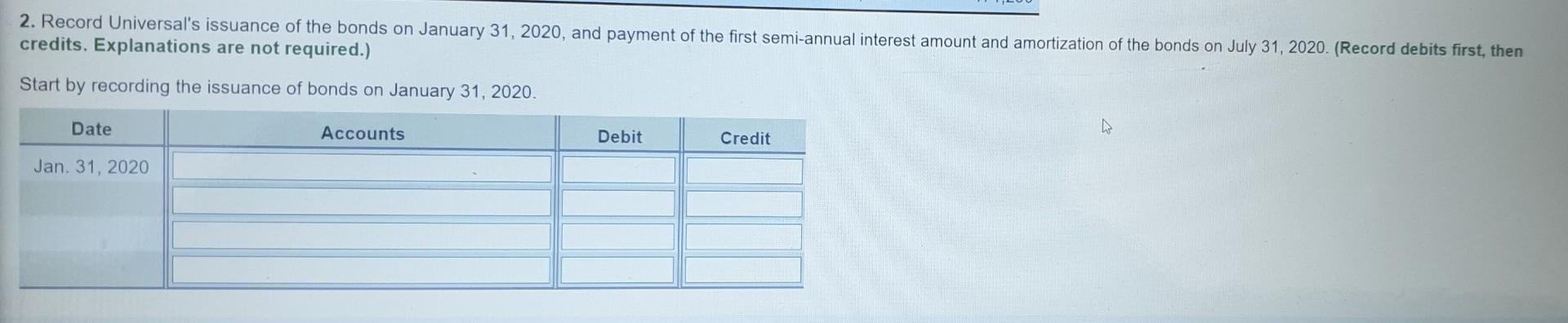 Prepare an effective-interest amortization table for the bonds through the first three