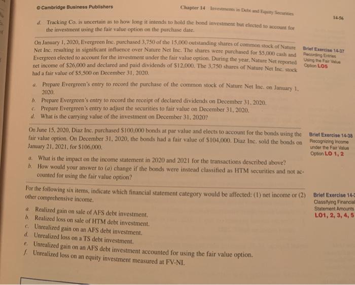 cording the LOS Demo 145 Chapter 14 Investments in Debt und iaity