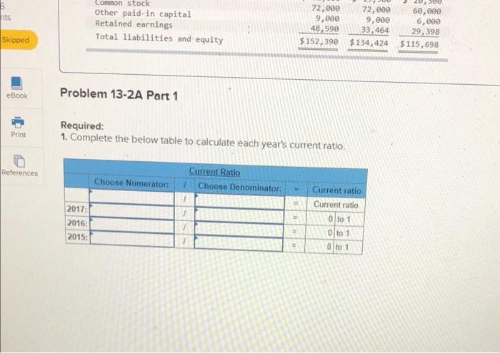 trend percents LO P1, P2, P3 [The following information applies to the