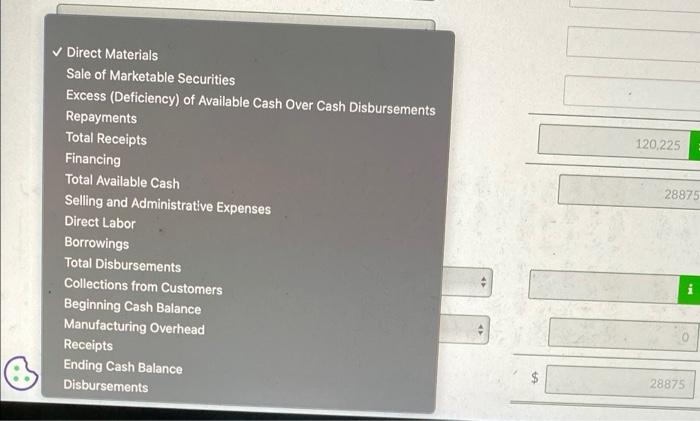 balance of $47,250 on January 1, 2020. Relevant monthly budget data for