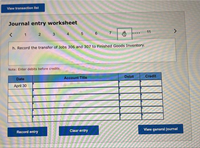 in April is $367,400. Actual overhead costs incurred in April are indirect