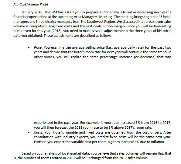 general manager (GM) of a budget hotel in Colorado. The hotel is