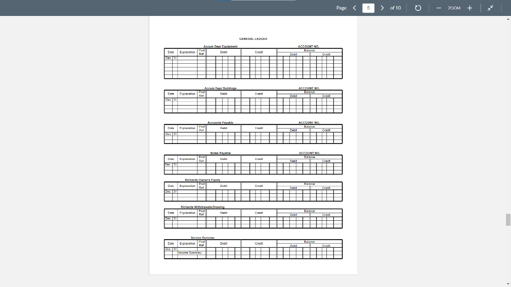 trial balance. 1. Complete the worksheet 2. Journalize Closing Entries 3. Post