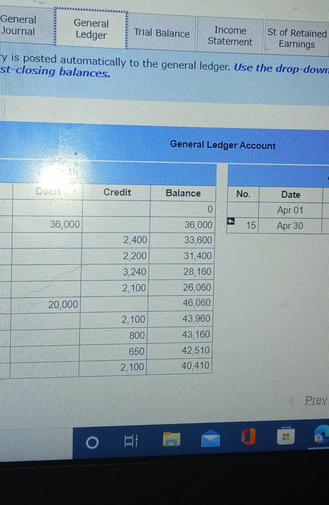 company rented furnished office space by April 4 The company purchased $2,200
