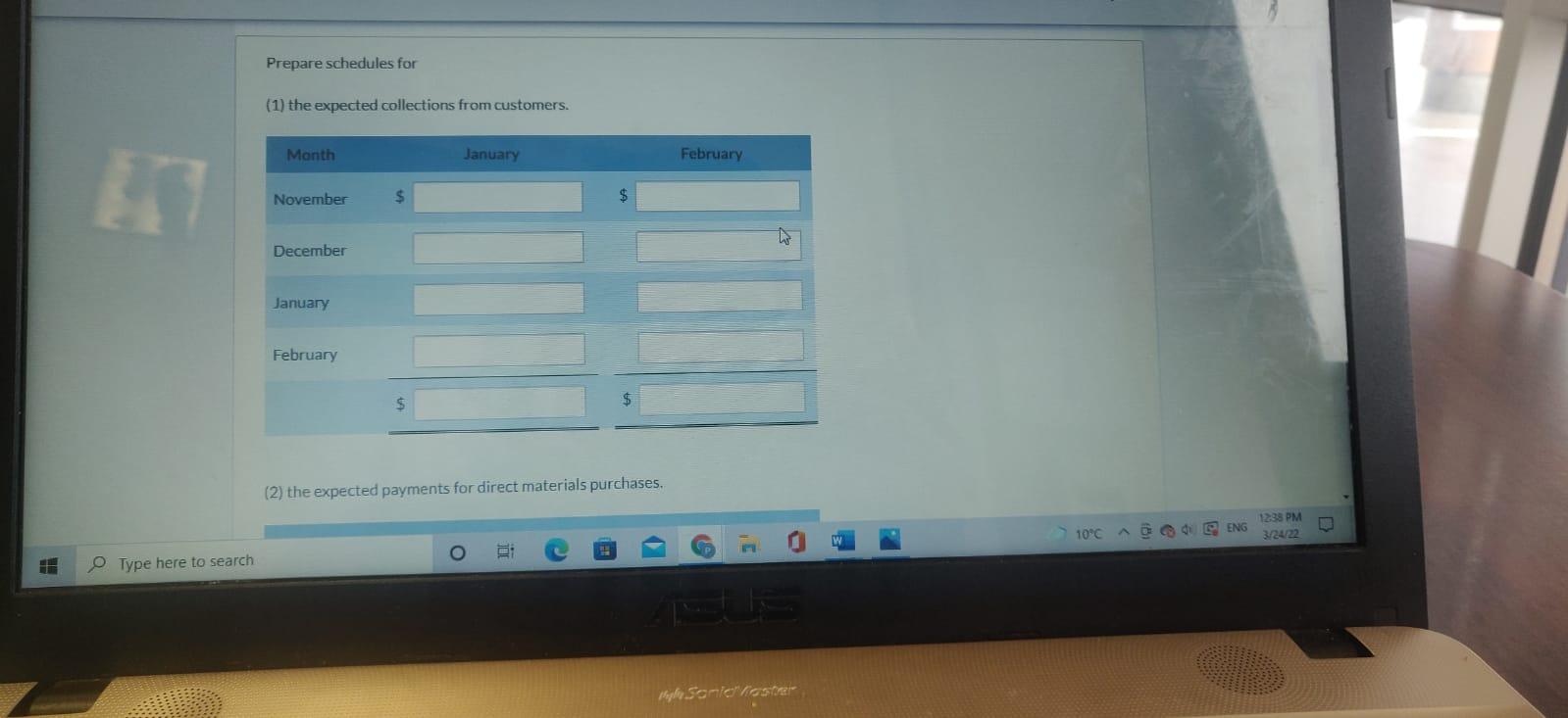 materials purchases 119,000 111,000 Direct labour 84,000 112,000 59,000 76.000 Manufacturing overhead