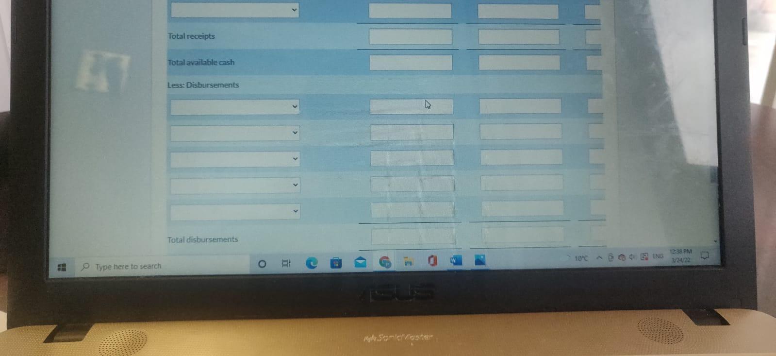 following the sale. It pays 30% of direct materials purchases in cash