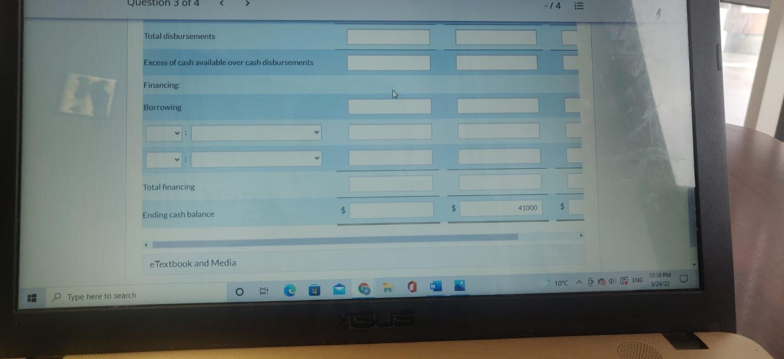 in the month of purchase and the balance due in the month